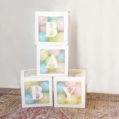 Baby Shower Balloon Blocks (13"x13"x13") - Ellie's Party Supply