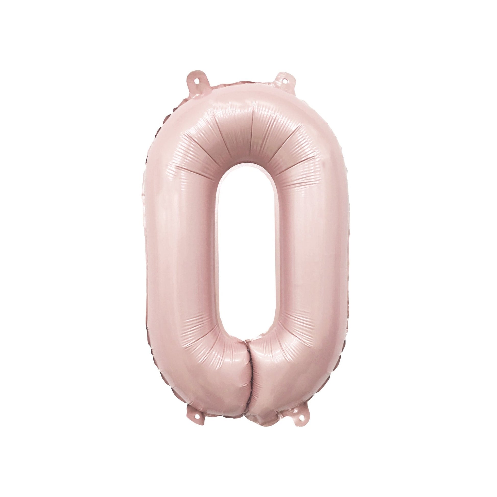 Barely Blush Mylar Number Balloons In.) from Ellie's Party Supply