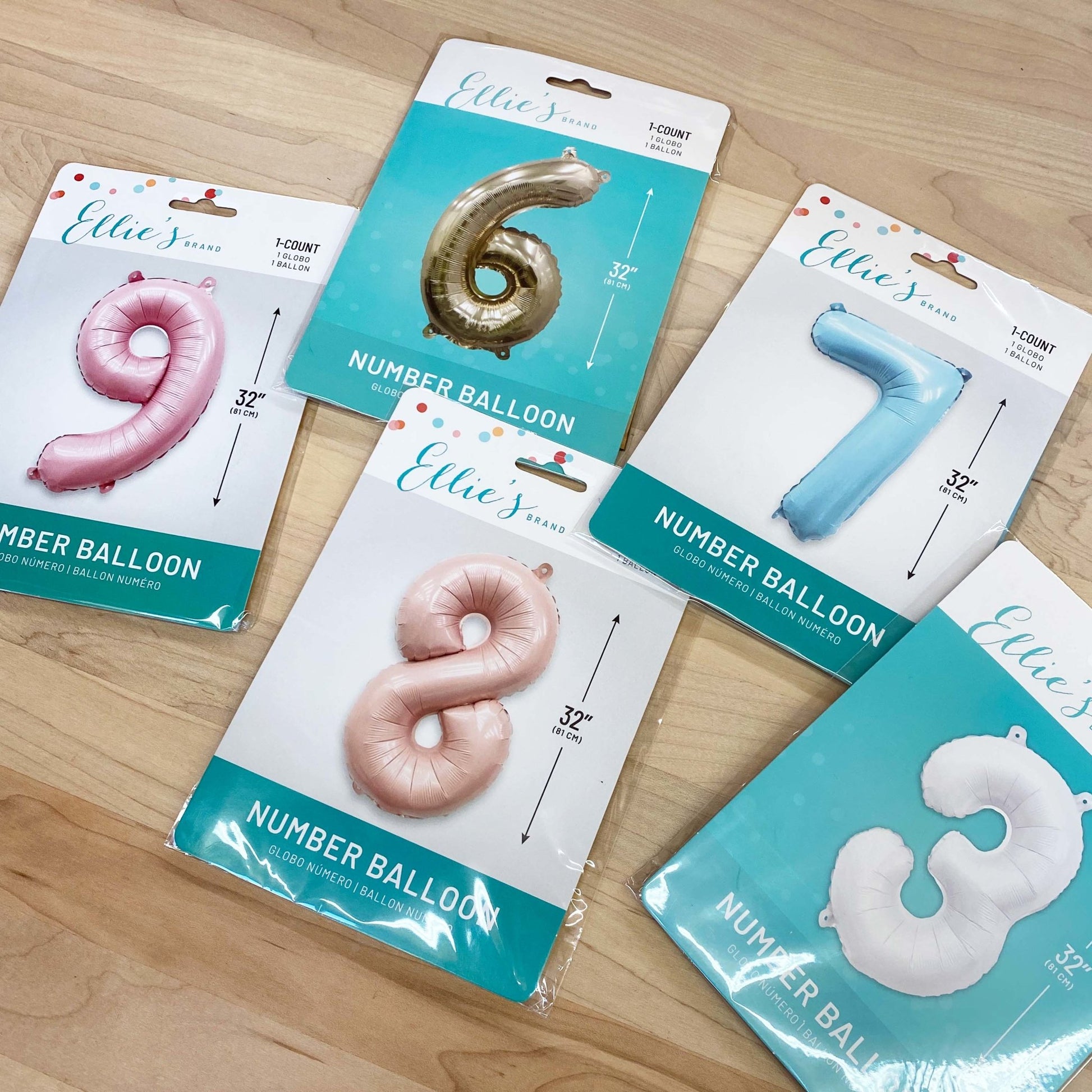 Barely Blush Mylar Number Balloons (32 Inches) - Ellie's Party Supply