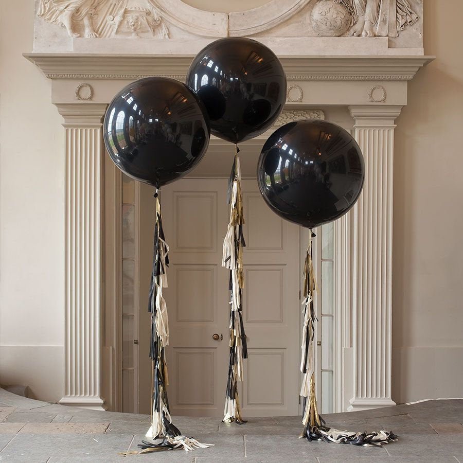 Black, Navy, Mocha Brown, Burgundy 36" Dark Extra Large Giant Balloons - Ellie's Party Supply