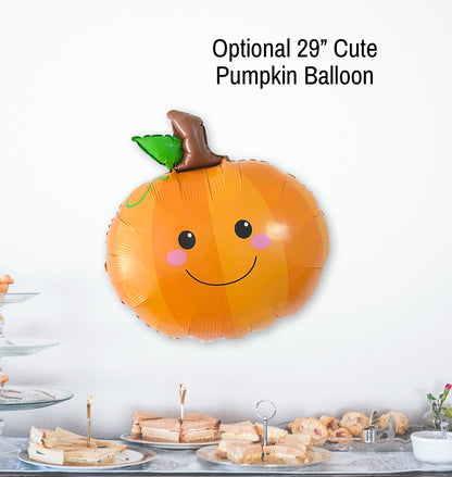 Blue Little Pumpkin Fall Balloon Arch - Balloon Garland Kit - Ellie's Party Supply