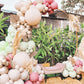 Boho Balloon Arch Kit - Green, Linen, Dusty Rose Balloon Garland Kit - Ellie's Party Supply