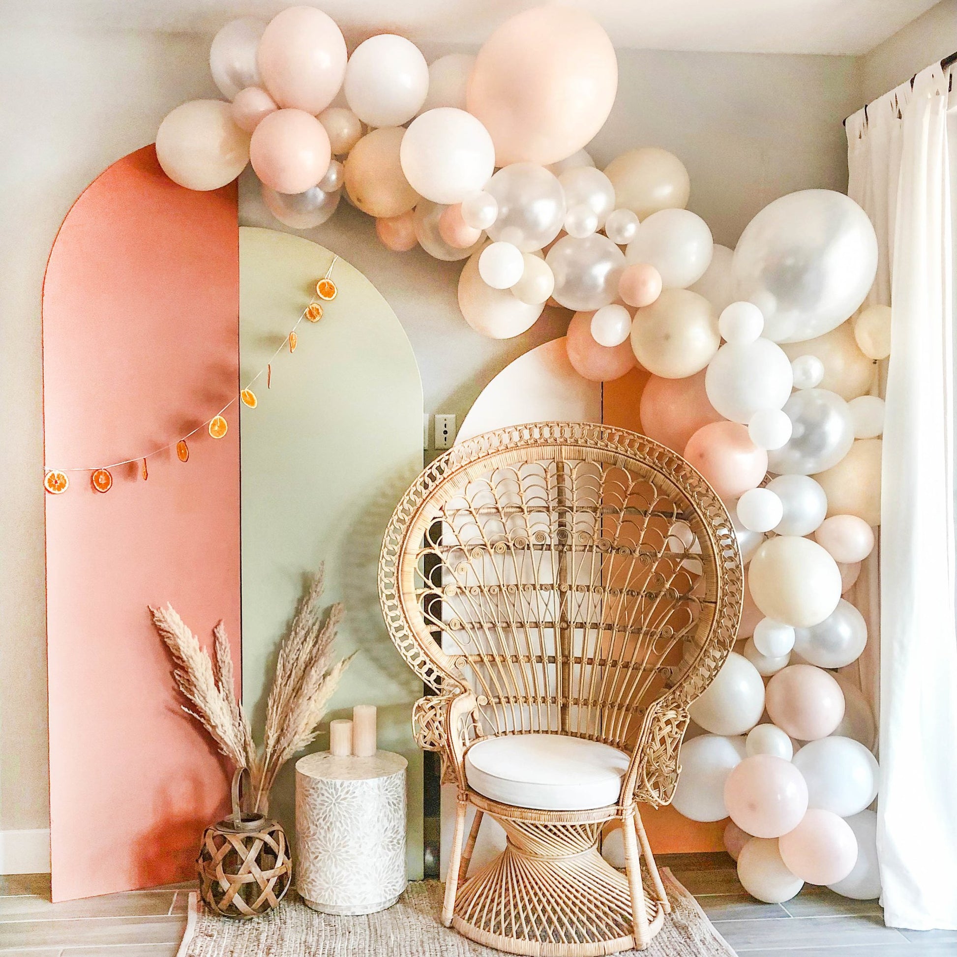 Neutral Boho Garland Balloon Kit from Ellie's Party Supply