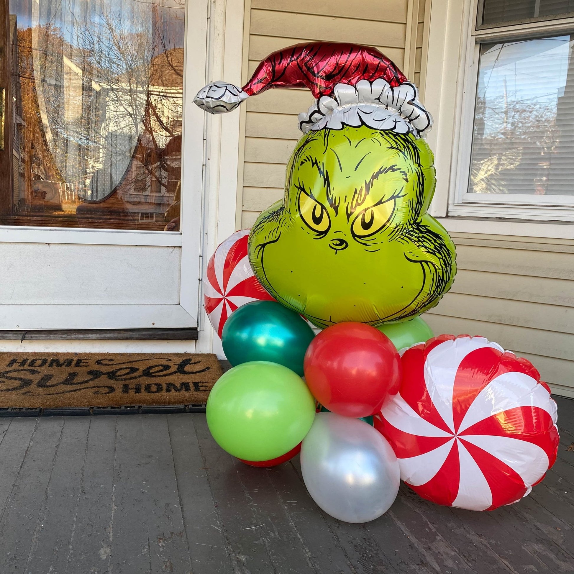 Christmas Grinch Balloon Bouquet Kit - Ellie's Party Supply