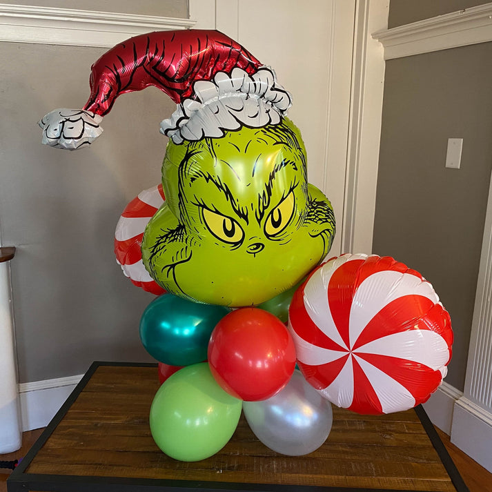 Christmas Grinch Balloon Bouquet Kit from Ellies Party Supply – Ellie's ...