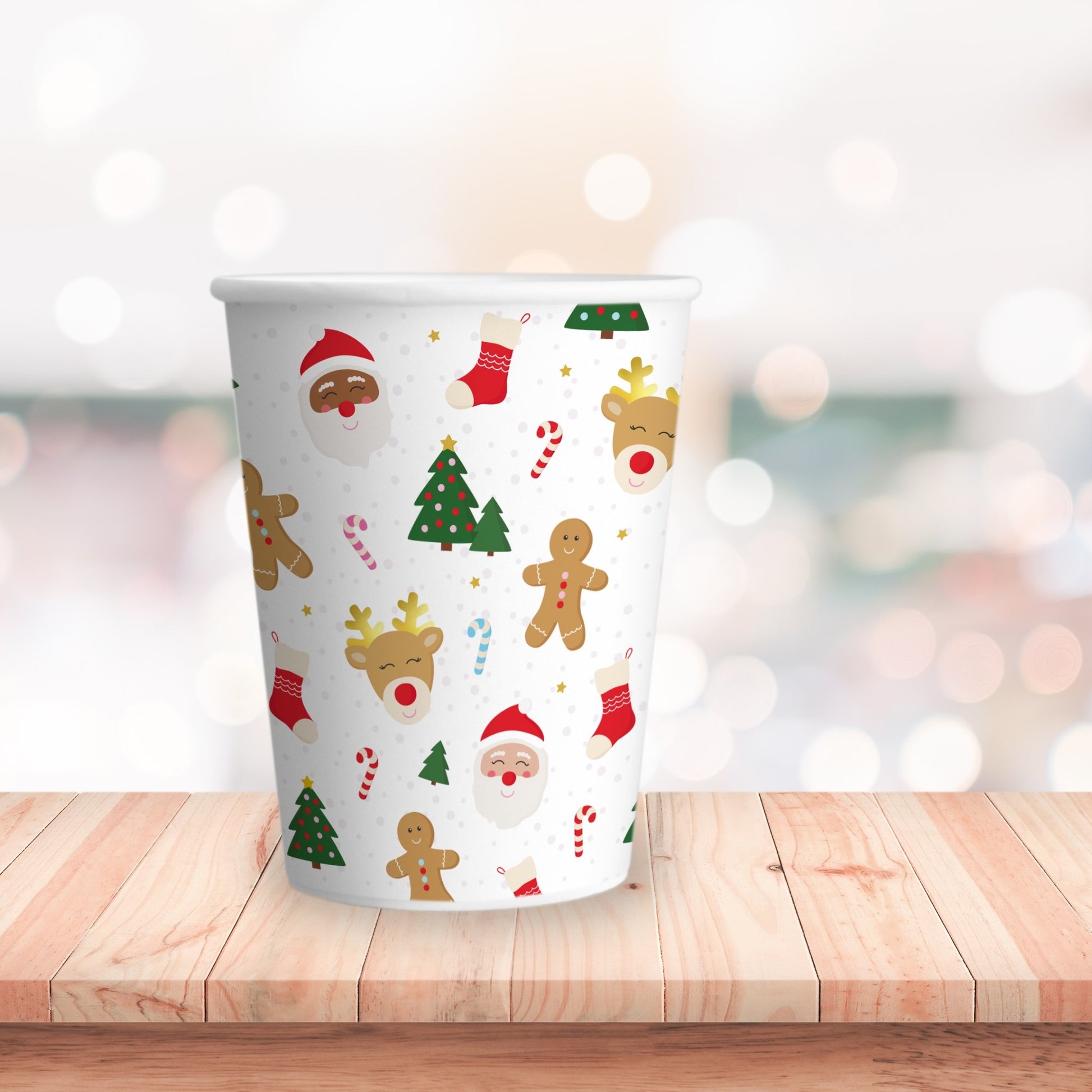 Bulk Christmas Candy Cane Plastic Cups