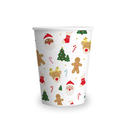 Classic Christmas Icon Cups (Set of 8) - Ellie's Party Supply