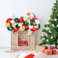 Classic Red, Green, and Gold Christmas Balloon Garland Kit - Ellie's Party Supply