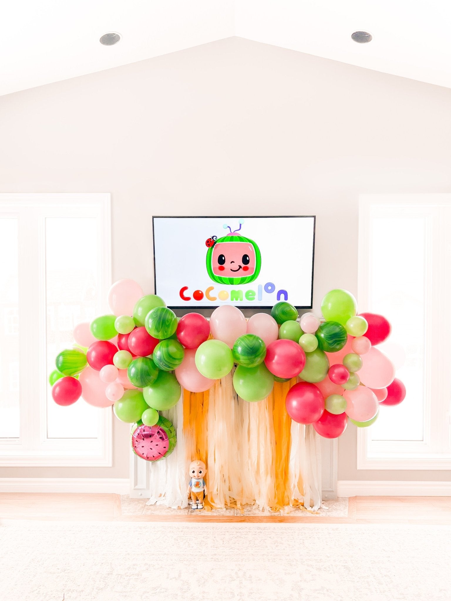 CoComelon Birthday Party DIY Balloon Garland Kit - Ellie's Party Supply