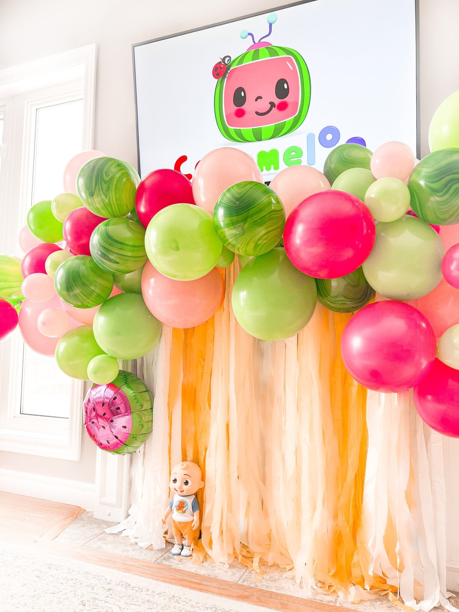 CoComelon Birthday Party DIY Balloon Garland Kit - Ellie's Party Supply