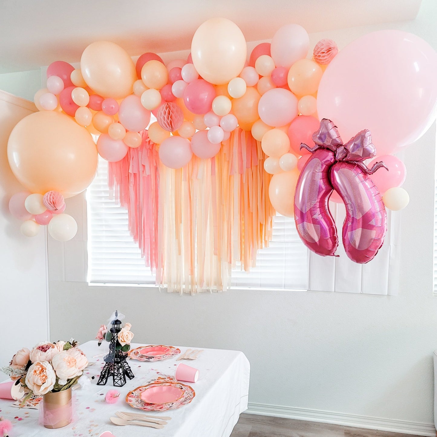Creamsicle Balloon Arch - Pink Pastel Balloon Garland Kit - Ellie's Party Supply