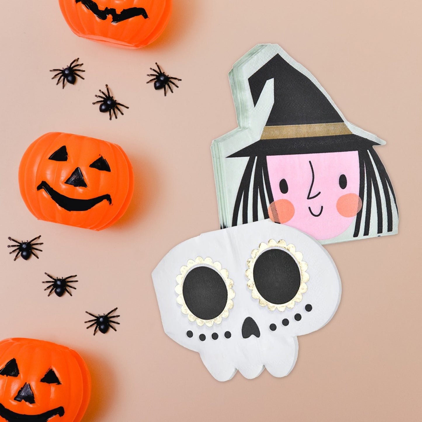 Cute Halloween Skull Napkins (Set of 20) - Ellie's Party Supply