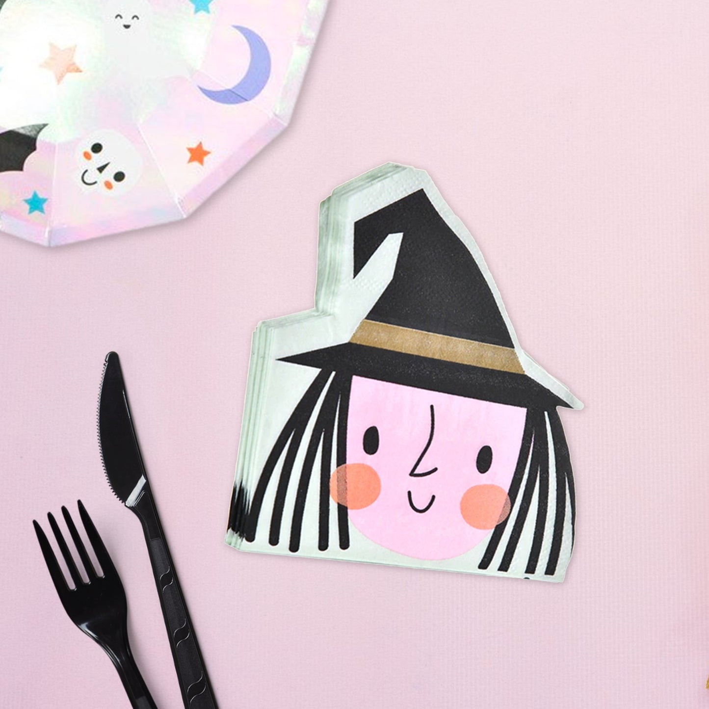 Cute Halloween Witch Napkins (Set of 20) - Ellie's Party Supply
