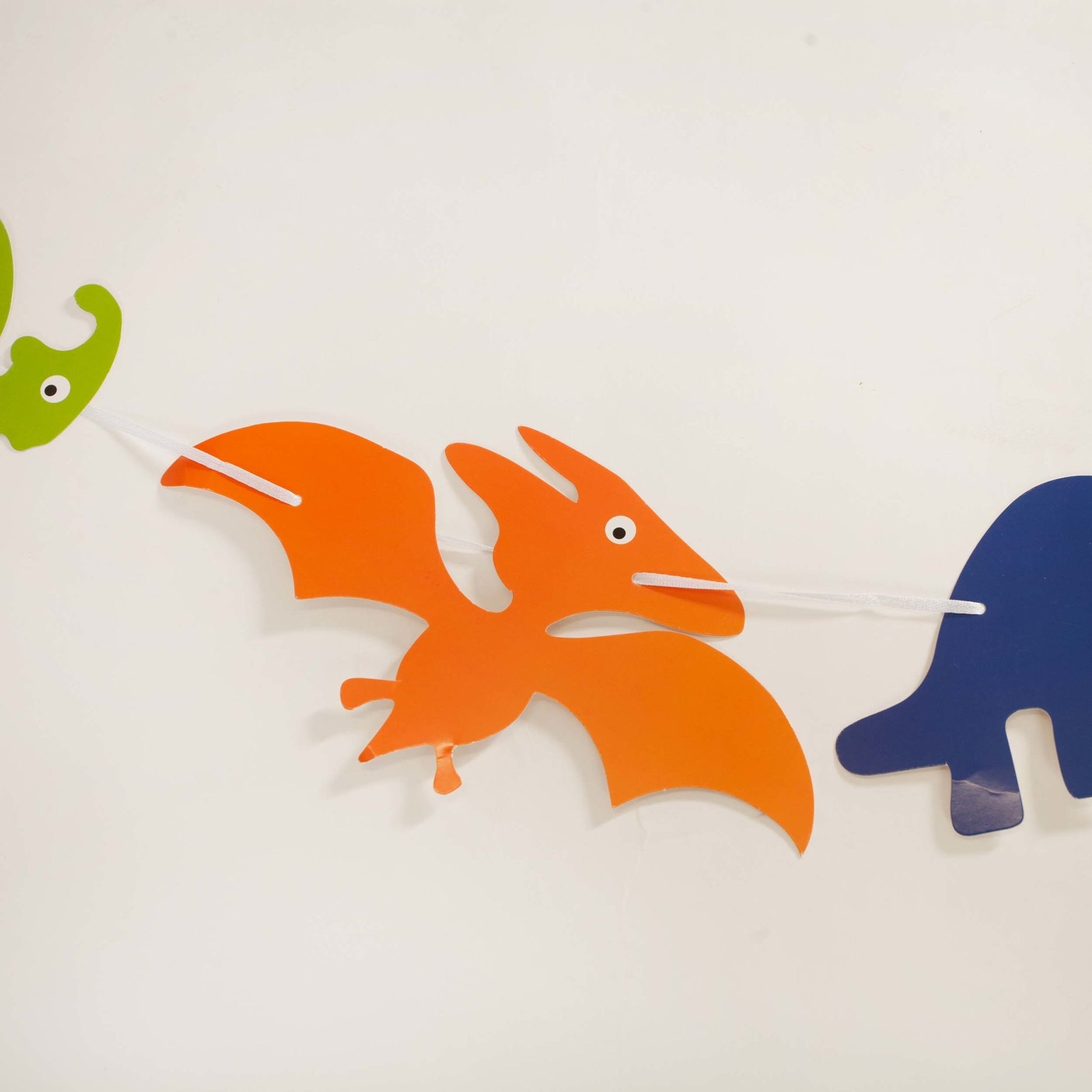 Dinosaur Party Banner in Blue, Green, and Orange (8-Foot) - Ellie's Party Supply