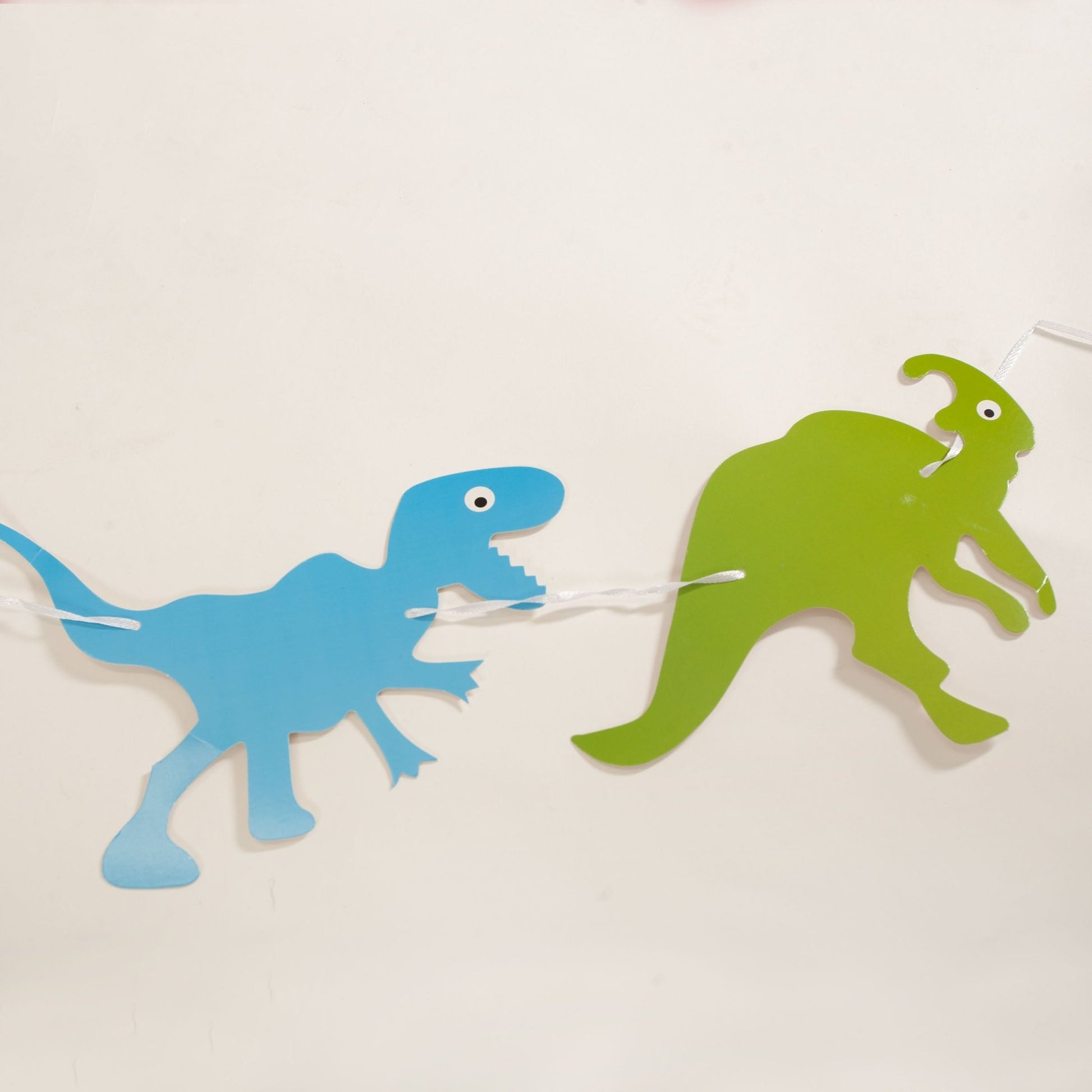 Dinosaur Party Banner in Blue, Green, and Orange (8-Foot) - Ellie's Party Supply