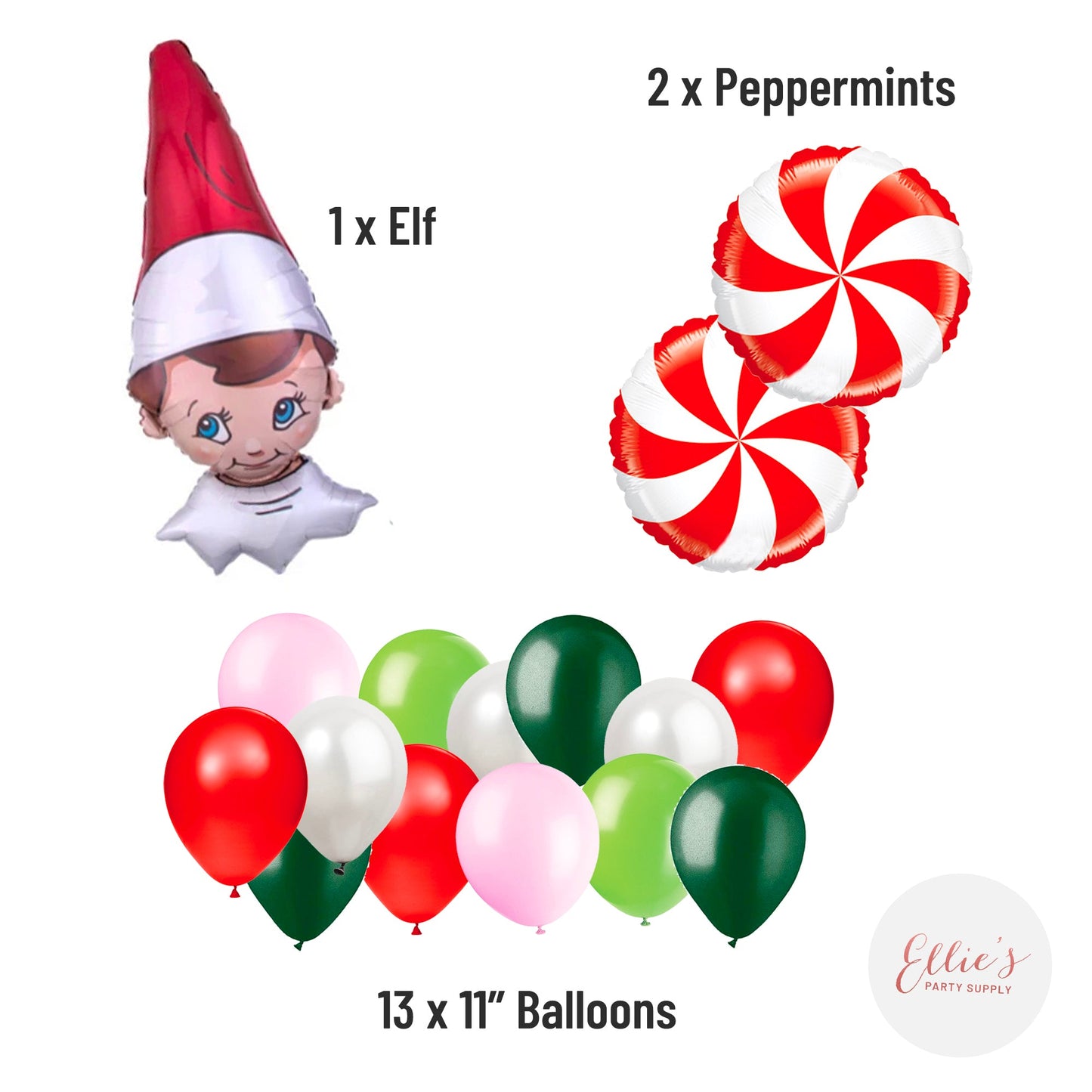 Elf on the Shelf Balloon Bouquet Kit - Ellie's Party Supply