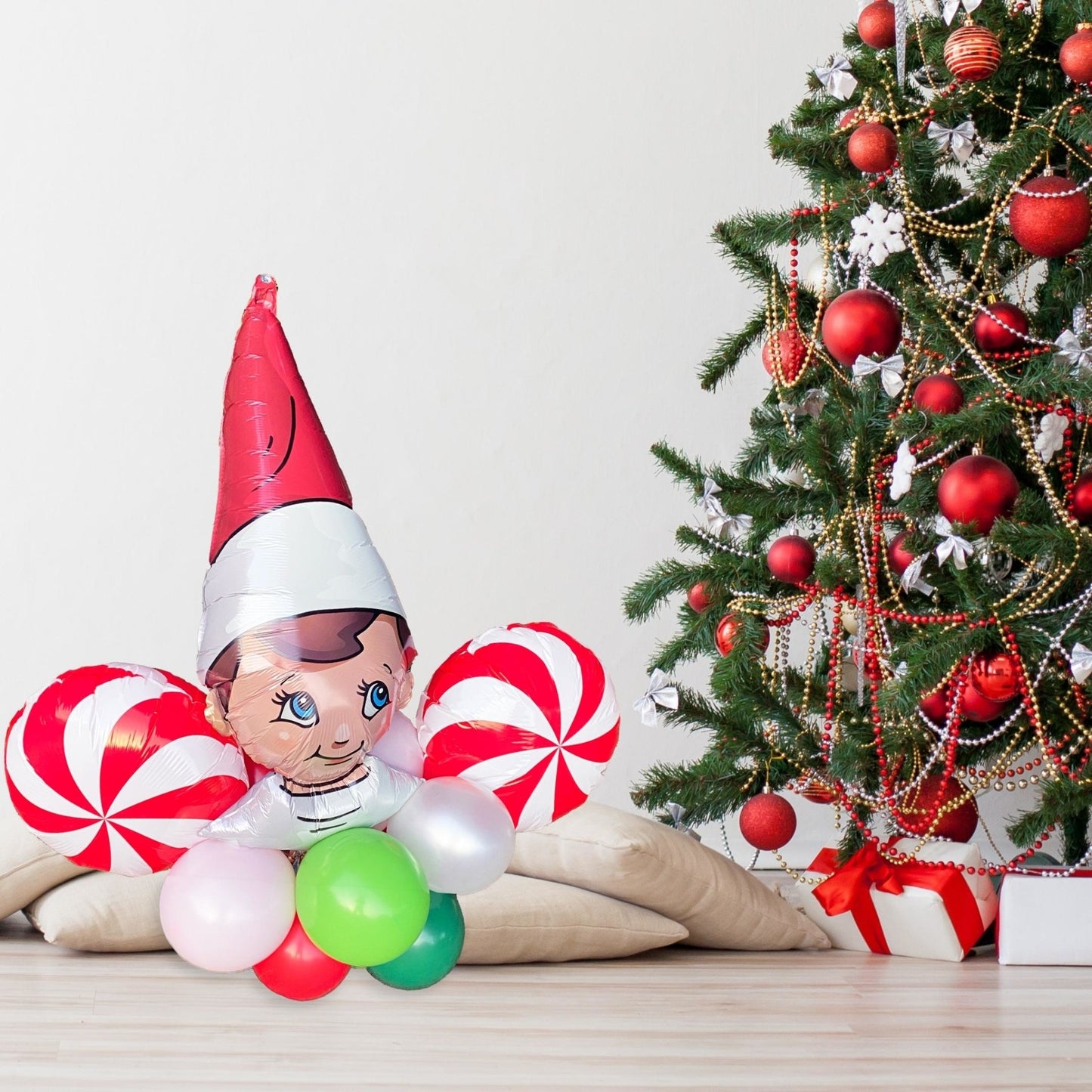 Elf on the Shelf Balloon Bouquet Kit - Ellie's Party Supply