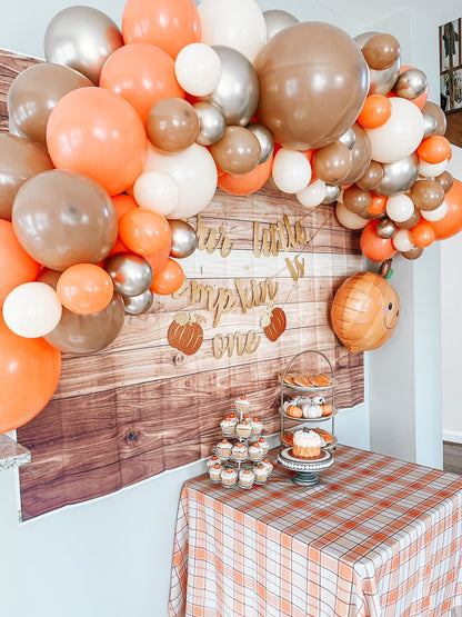 Fall Balloon Arch - Brown & Orange Balloon Garland Kit - Ellie's Party Supply