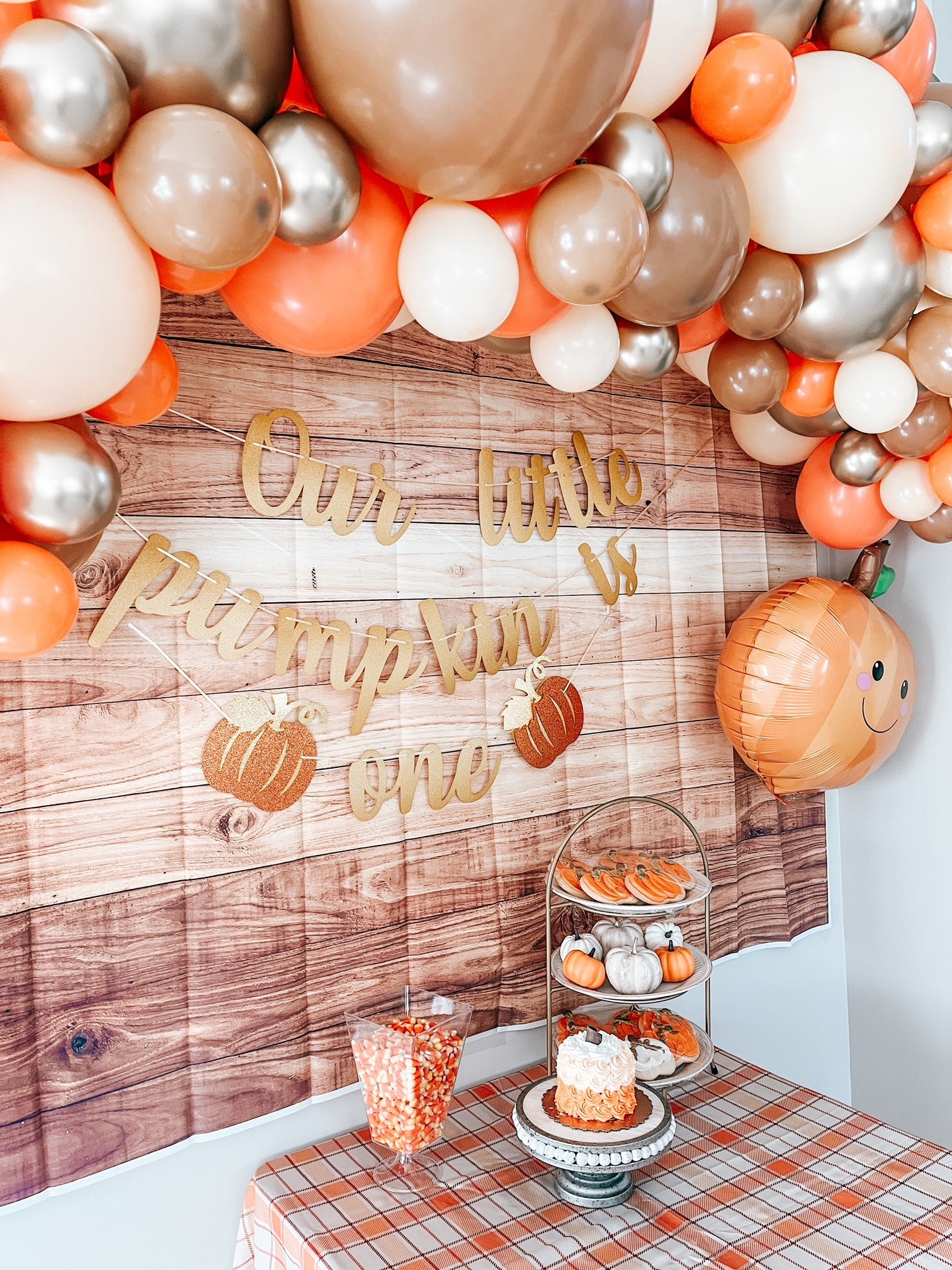 Fall Balloon Arch - Brown & Orange Balloon Garland Kit - Ellie's Party Supply