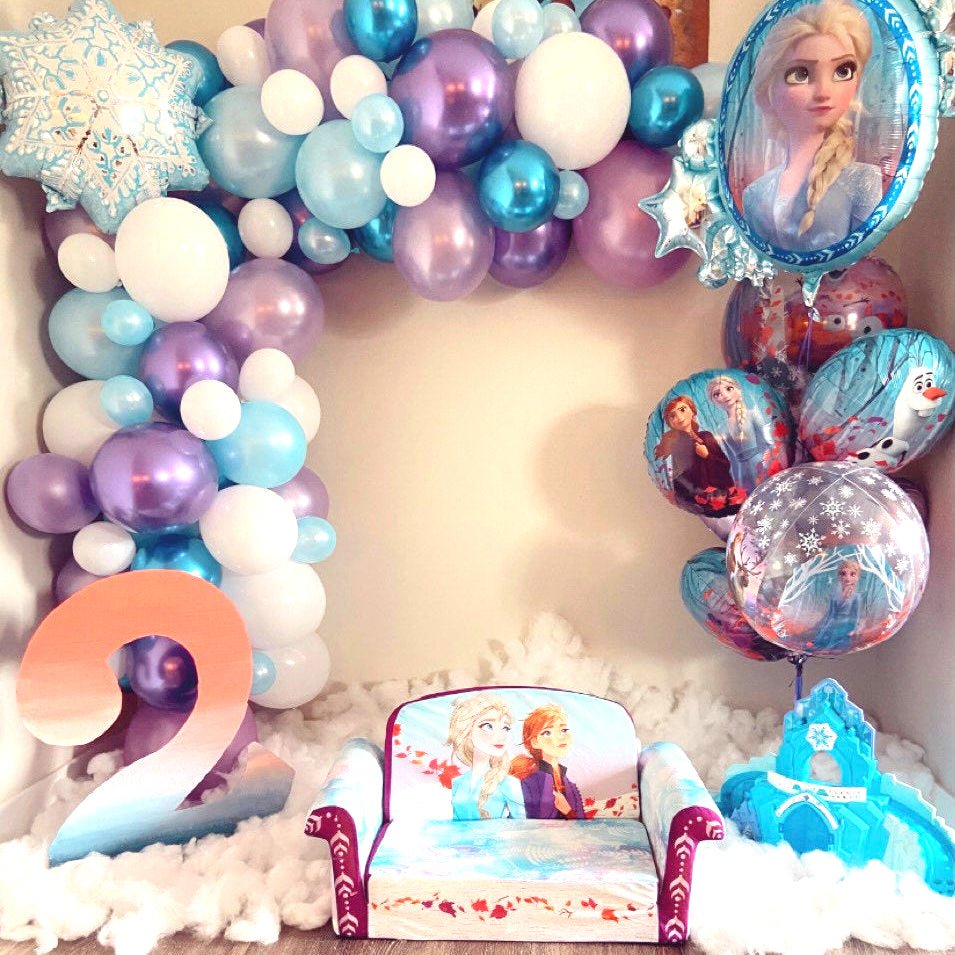 Frozen Themed Balloon Garland Kit from Ellie's Party Supply