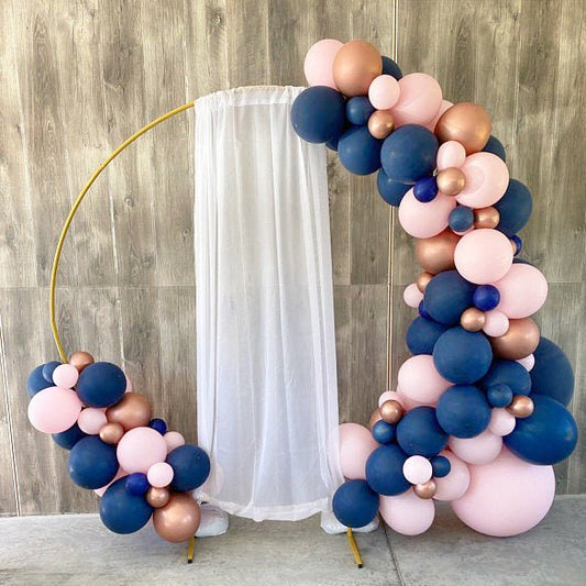 Gender Reveal Balloon Arch - Navy & Pink Balloon Garland Kit - Ellie's Party Supply
