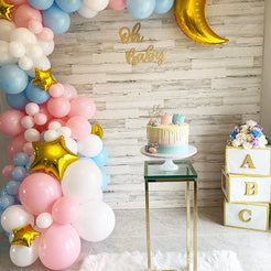 Pastel Gender Reveal Garland Balloon Kit from Ellie's Party Supply