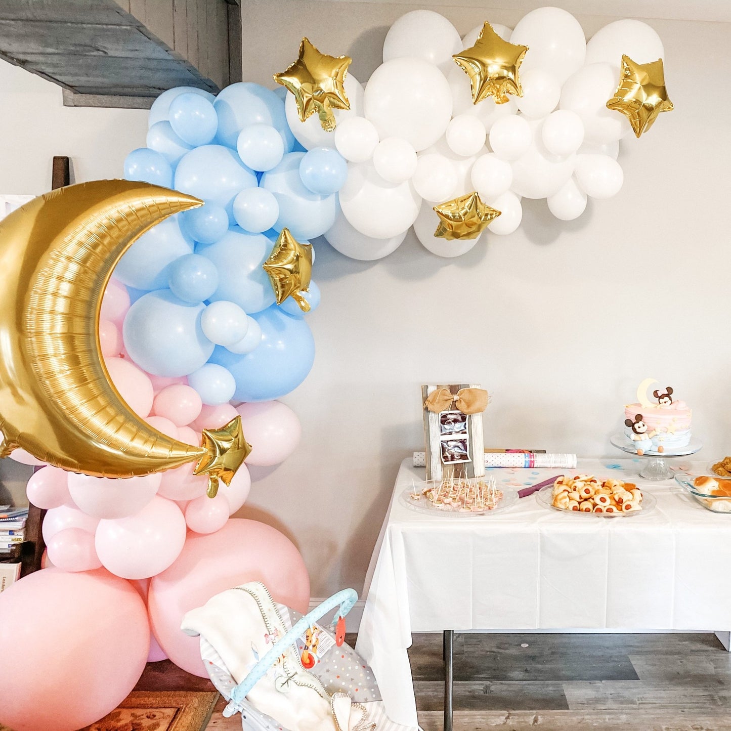 Gender Reveal Balloon Arch - Pastel Balloon Garland Kit - Ellie's Party Supply