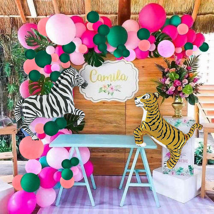 Giant Black and White Safari Zebra Mylar Balloon (43 Inches) - Ellie's Party Supply