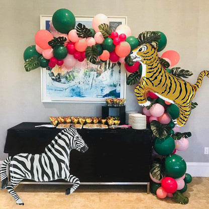 Giant Black and White Safari Zebra Mylar Balloon (43 Inches) - Ellie's Party Supply