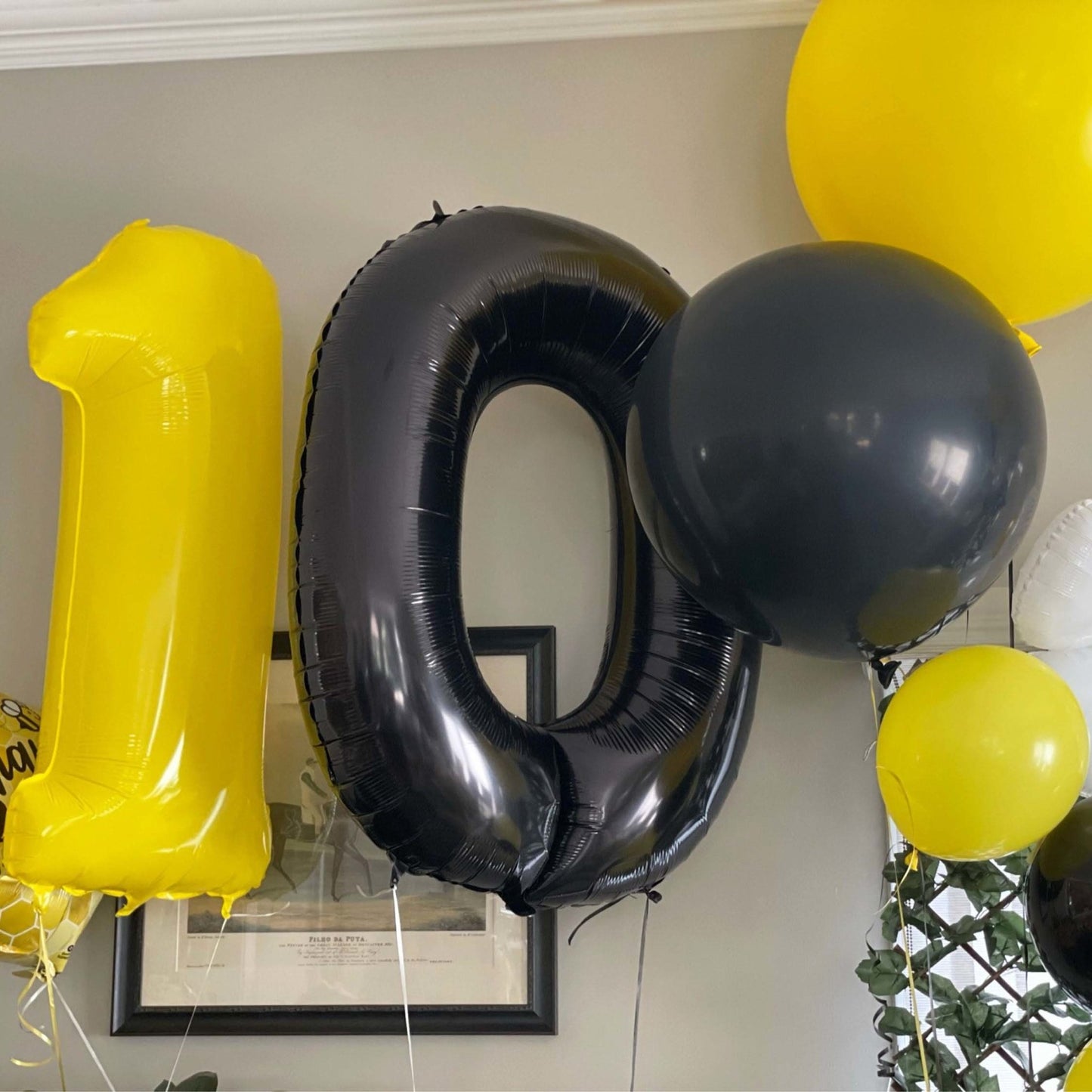 Giant Black Mylar Foil Number Balloons (34 Inches) - Ellie's Party Supply
