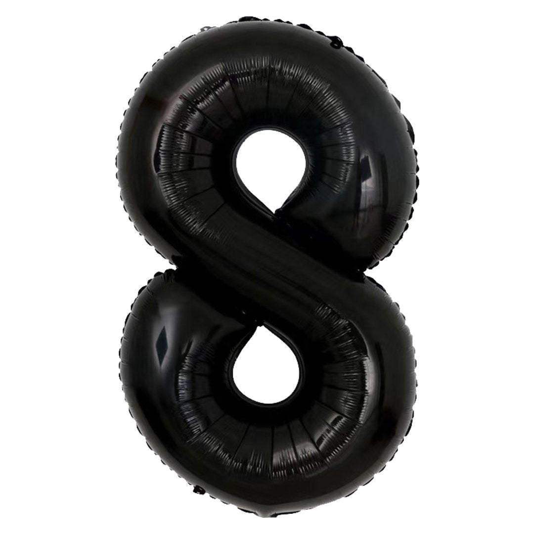 Giant Black Mylar Foil Number Balloons (42 Inches) - Ellie's Party Supply