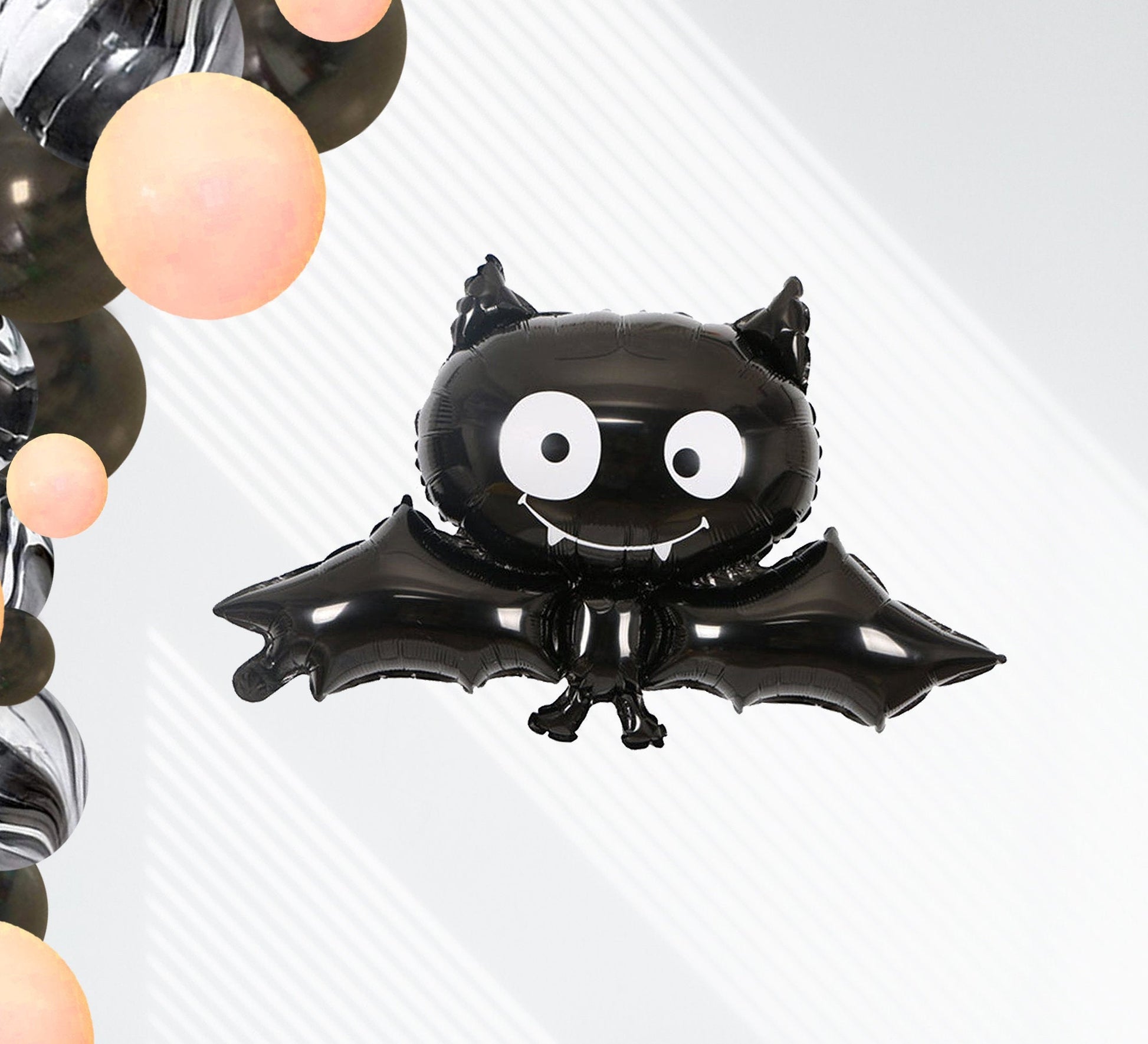 Sweet and Spooky. Pink Cute Halloween. Holographic. Bats. 