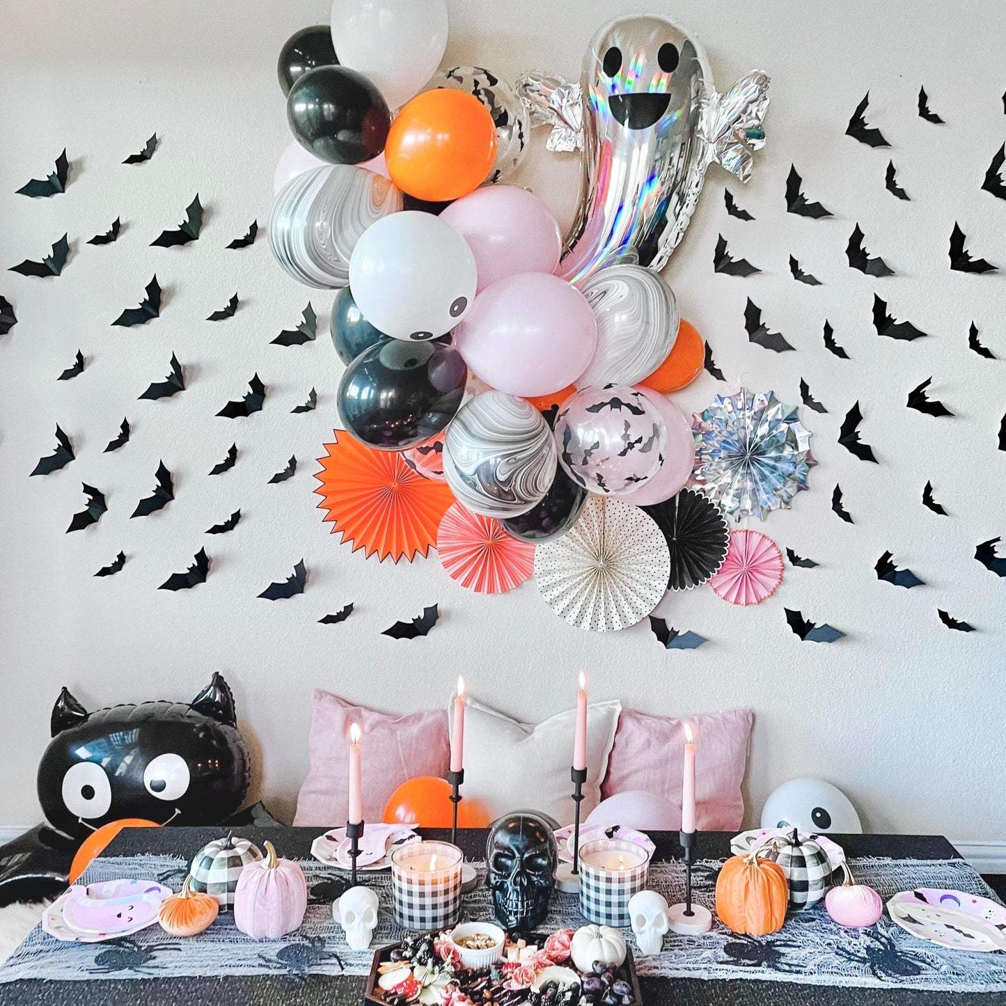 Giant Cute Black Bat Balloon (42 Inches) - Halloween Party Decoration - Ellie's Party Supply