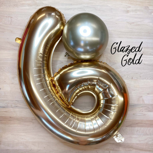 Giant Gold Mylar Foil Number Balloons (32 Inches) - Ellie's Party Supply