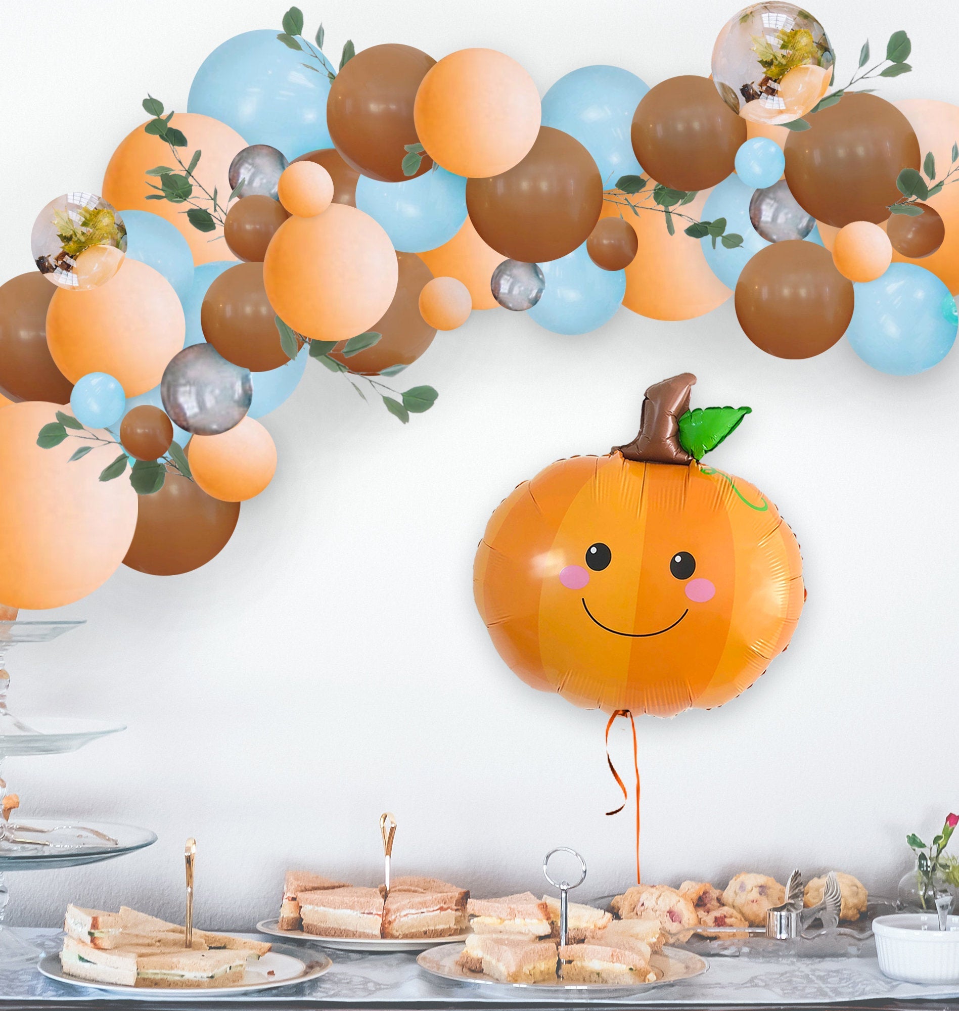 Giant Orange Pumpkin Balloon (29 Inches) - Ellie's Party Supply