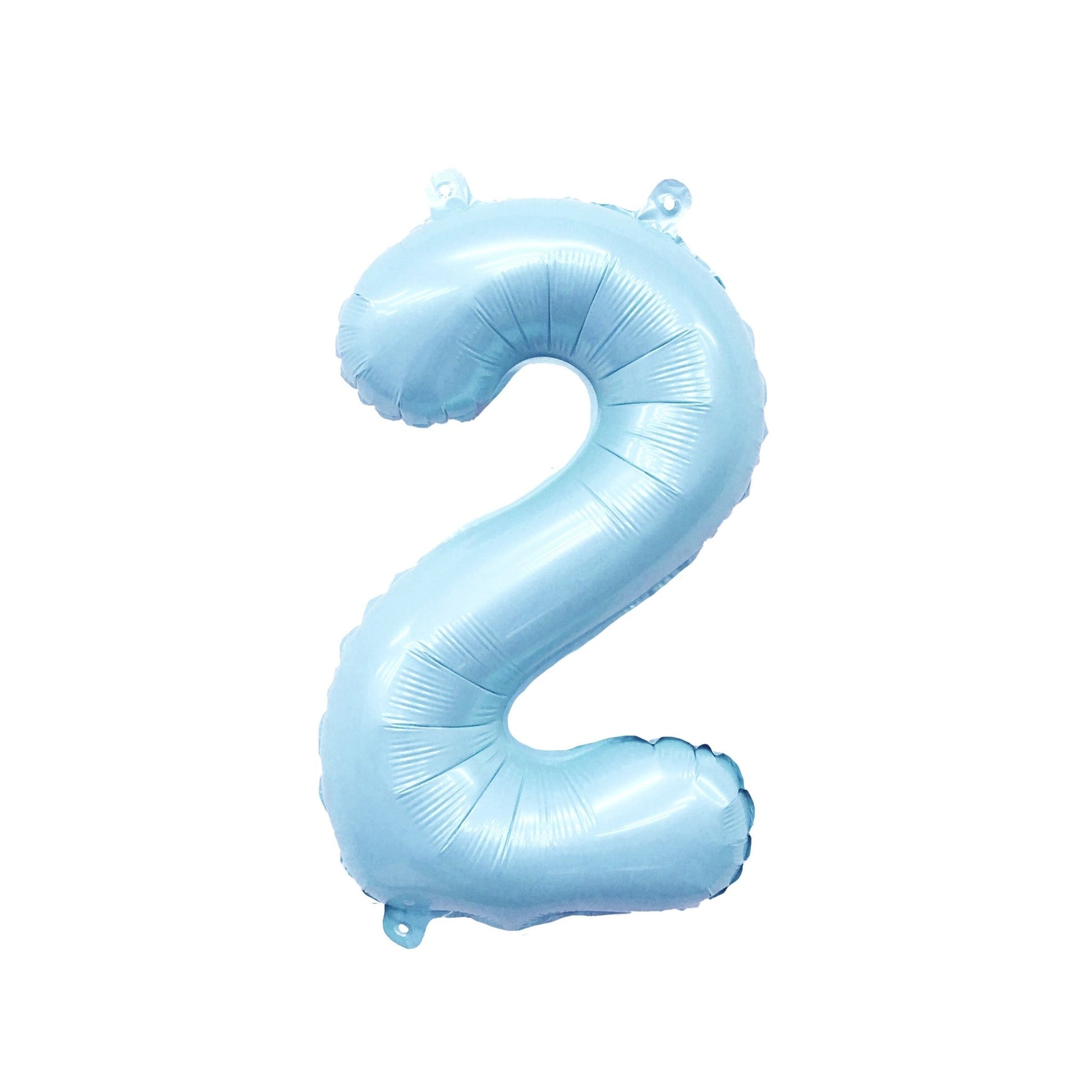Giant Pastel Blue Mylar Foil Number Balloons (32 Inches) - Ellie's Party Supply
