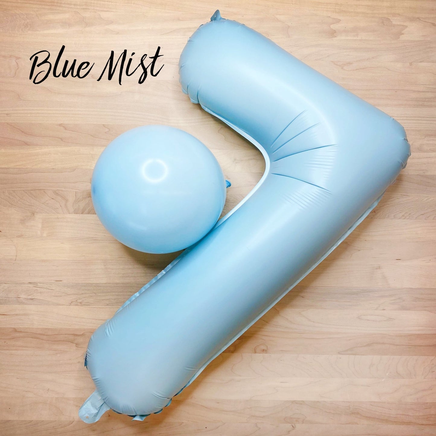 Giant Pastel Blue Mylar Foil Number Balloons (32 Inches) - Ellie's Party Supply