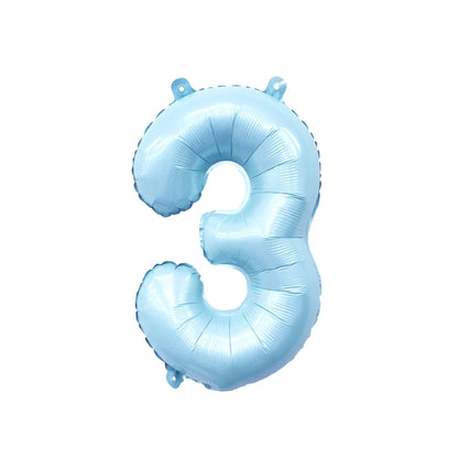 Giant Pastel Blue Mylar Foil Number Balloons (32 Inches) - Ellie's Party Supply