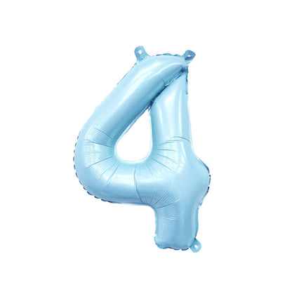 Giant Pastel Blue Mylar Foil Number Balloons (32 Inches) - Ellie's Party Supply