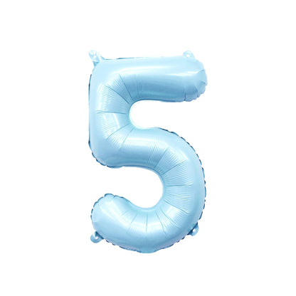 Giant Pastel Blue Mylar Foil Number Balloons (32 Inches) - Ellie's Party Supply