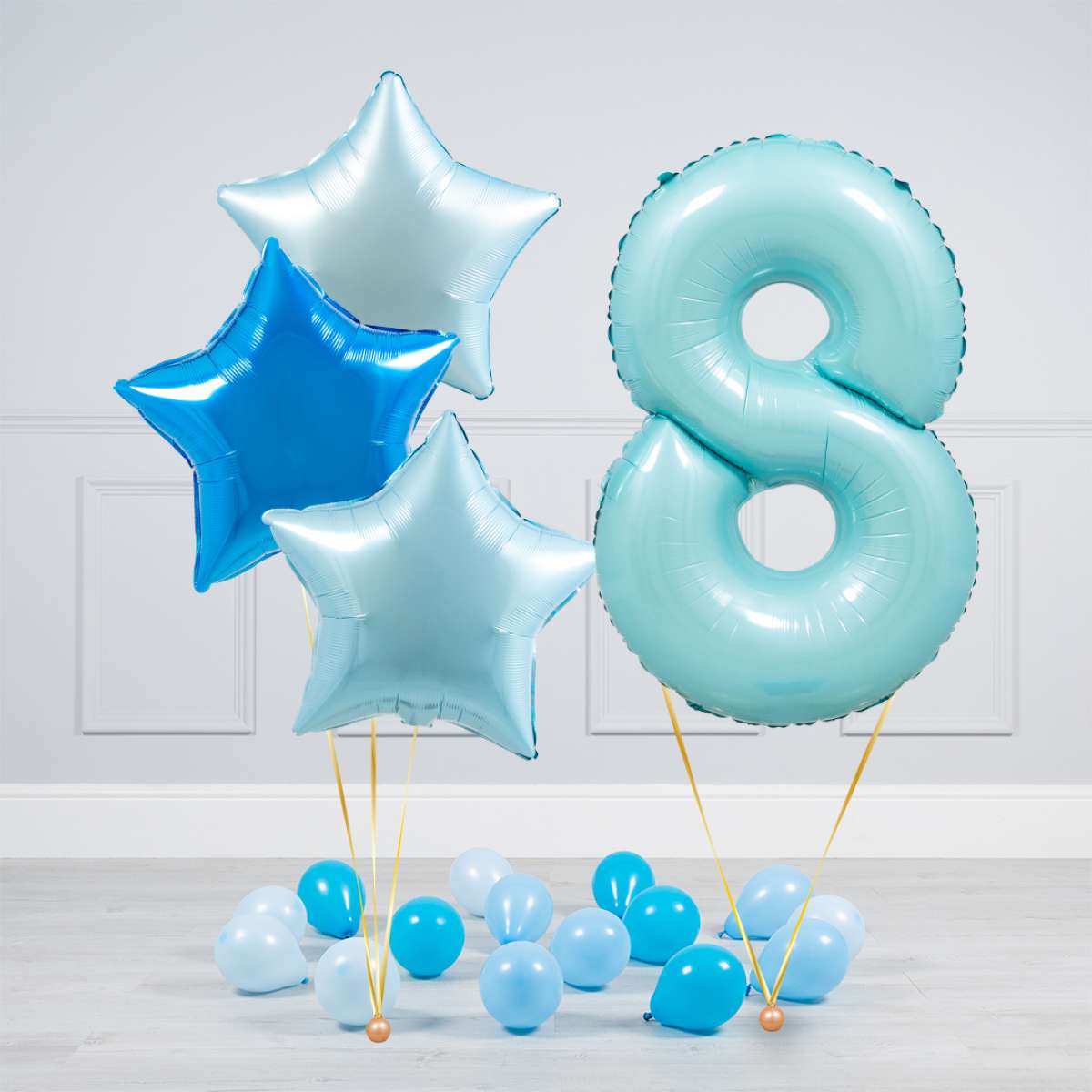 Giant Pastel Blue Mylar Foil Number Balloons (40 Inches) - Ellie's Party Supply