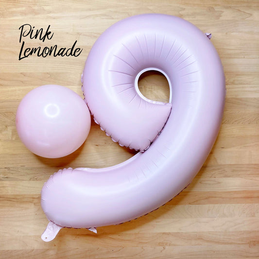 Giant Pastel Lilac Pink Mylar Foil Number Balloons (32 Inches) - Ellie's Party Supply