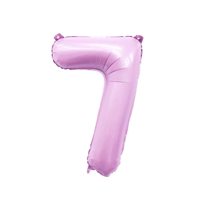 Giant Pastel Lilac Pink Mylar Foil Number Balloons (32 Inches) - Ellie's Party Supply
