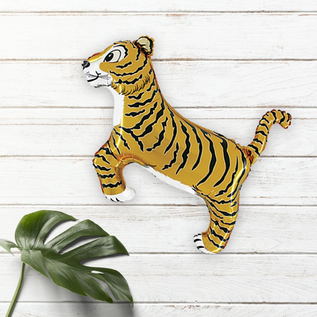 Giant Safari Tiger Mylar Balloon (41 Inches) - Ellie's Party Supply