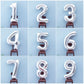 Giant Silver Mylar Foil Number Balloons (34 Inches) - Ellie's Party Supply