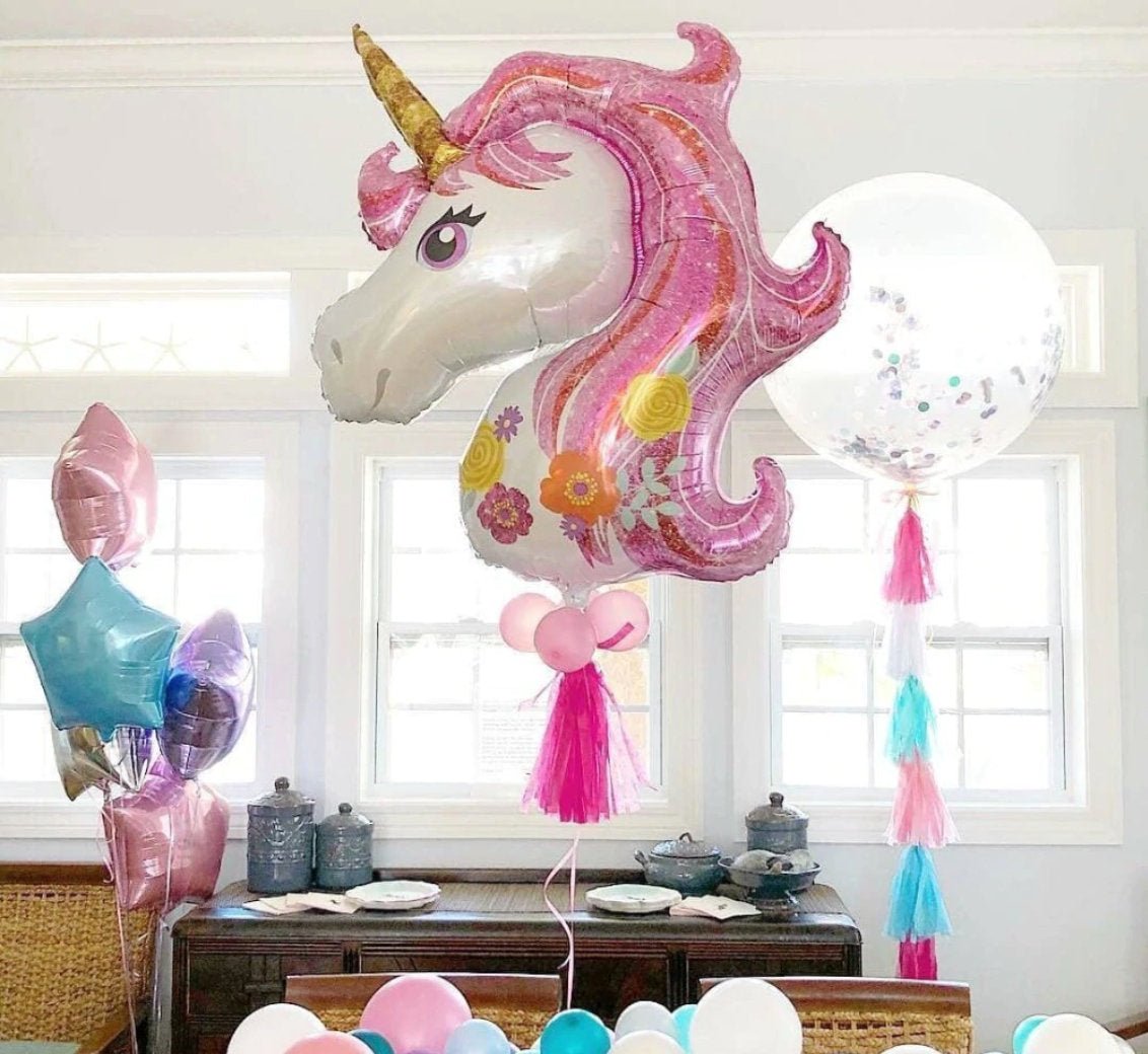 Giant Unicorn Fairytale Mylar Balloon (46 Inches) - Ellie's Party Supply