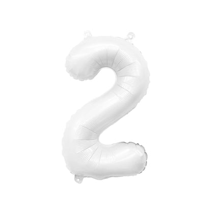 Giant White Mylar Foil Number Balloons (32 Inches) - Ellie's Party Supply