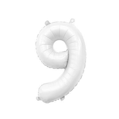 Giant White Mylar Foil Number Balloons (32 Inches) - Ellie's Party Supply