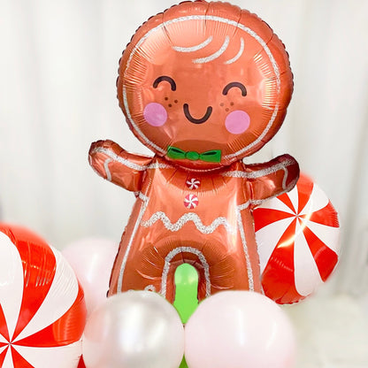 Gingerbread Man Balloon Bouquet Kit - Ellie's Party Supply