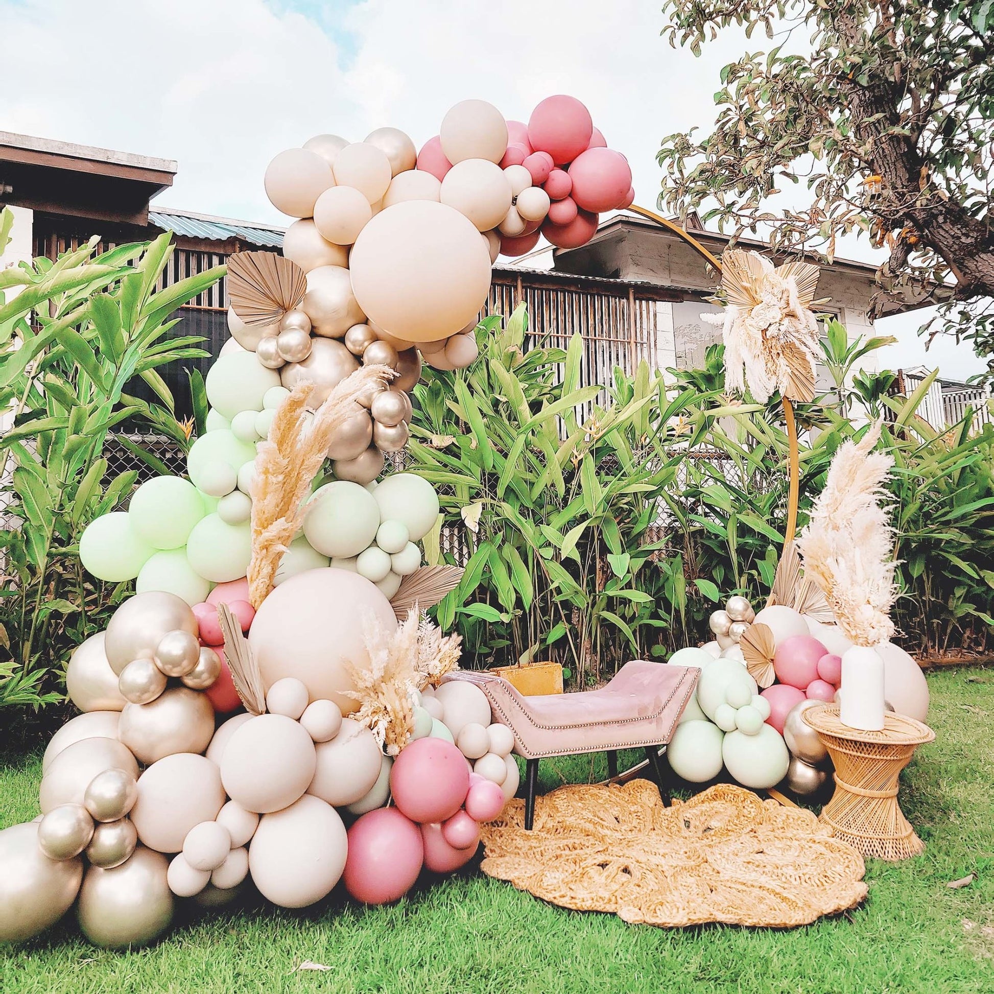 Green Balloon Garland Kit (5 Feet) - Ellie's Party Supply